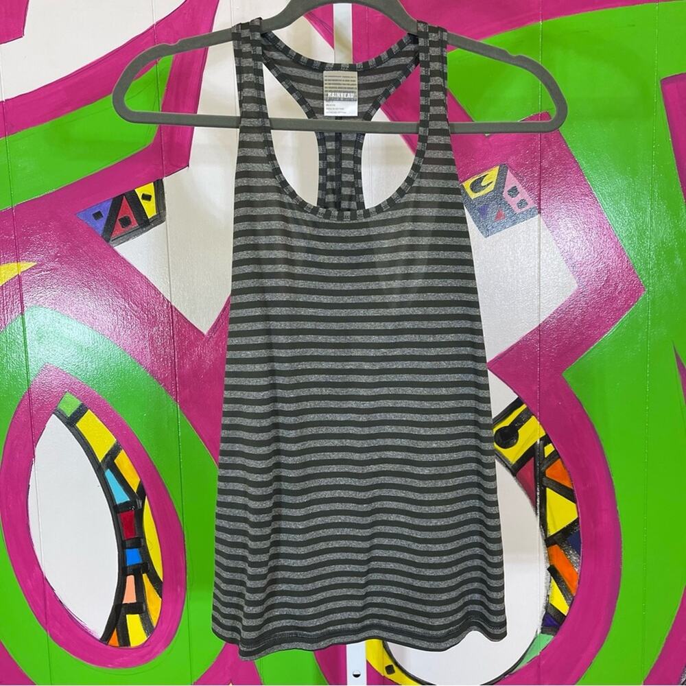 Rainbeau, Striped Racerback Athletic Tank Top. Size Small. Excellent condition!